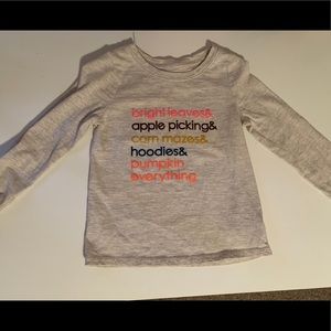 Cat & Jack Toddler Girls shirt